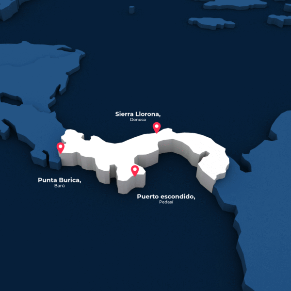 Contaminación lumínica a través de la cuenca hidrográfica del canal de Panamá.